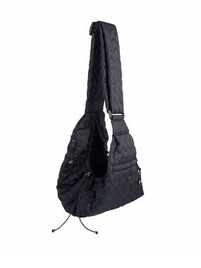 Quilted Pet Carrier Sling Crossbody Bag